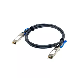 QNAP CAB-DAC15M-Q28 optisko šķiedru kabelis 1,5 m QSFP28 Melns