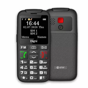 Mobilais tālrunis eSTAR Digni Talk Senior Dual SIM Melns