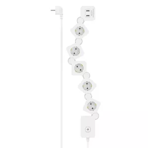 Hama 00223190 power extension 1.4 m 5 AC outlet(s) Indoor White