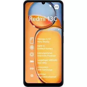 Xiaomi Redmi 13C 17,1 cm (6.74") Divas SIM kartes Android 13 4G USB Veids-C 4 GB 128 GB 5000 mAh Zils