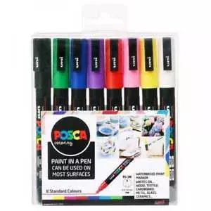 Uni-Ball 10.1.0963 капиллярная ручка Разноцветный 8 шт