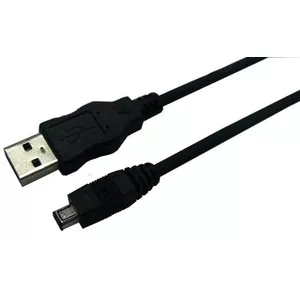 LogiLink USB 2.0 A/mini-B 2m USB kabelis USB A Mini-USB B Melns