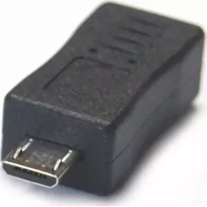 USB adapter microUSB - miniUSB Black (7608)