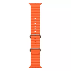 iWear S1 Grooved Soft Silicone 20mm strap for Apple Watch 49mm / 45mm / 44mm / 42mm Orange