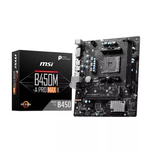 MSI B450M-A PRO MAX II материнская плата AMD B450 Разъем AM4 Микро ATX