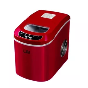 Портативный аппарат для изготовления кубиков льда LIN ICE PRO-R12 красный