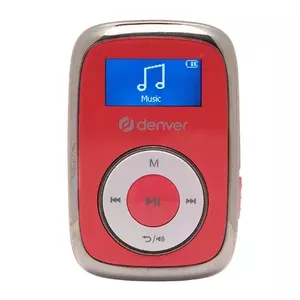 Denver MPS-316R MP3/MP4-плеер MP3 проигрыватель 16 GB Металлический, Красный, Белый