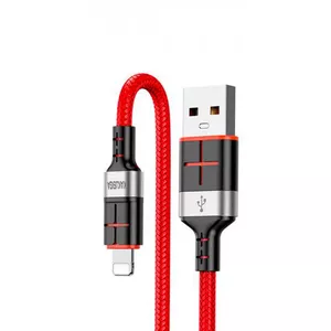 KAKUSIGA KSC-696 USB-A -> Lightning uzlādes kabelis 15W | 120 cm sarkans