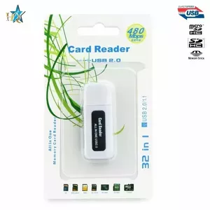 HQ USB 2.0 Flash Stick Card reader 15in1 Micro SD / SD / Min
