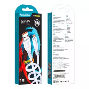 KAKUSIGA KSC-803 USB-A -> Lightning uzlādes kabelis 30W | 5A | 100 cm balts