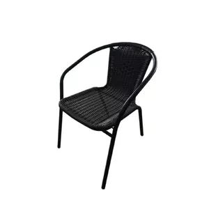 Плетеный металлический стул 55x56x74 черный