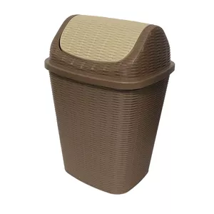 Контейнер для мусора с откидной крышкой Gaby1 260x230x410 мм, коричневый