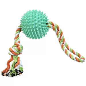 Игрушка для собак Мяч с веревкой, 40х9 см