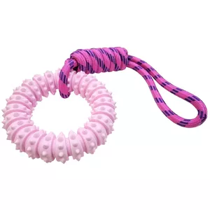 Игрушка для собак Кольцо с веревкой, 42 см