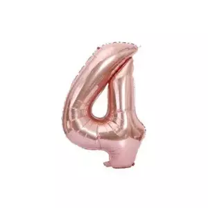 Folat Folija 1m gaisa balons Cipars 4 Glossy Pink