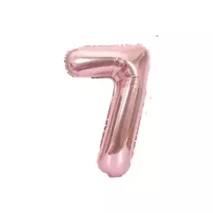 Folat Folija 1m gaisa balons Cipars 7 Glossy Pink