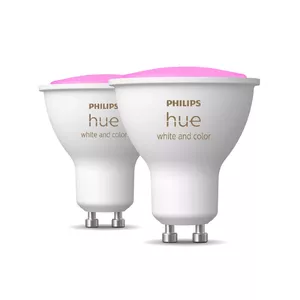 Philips Hue balta un krāsaina atmosfēras gaisma GU10 — viedais virziena gaismeklis — (2 gab. iepakojumā)