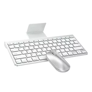 Комбинированная мышь и клавиатура для IPad/IPhone Omoton KB088 (серебристый)