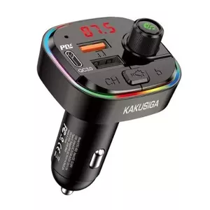 KAKU KSC-693 Bluetooth FM Raidītājs ar Auto Lādētāju PD 20W Bluetooth 5.0 / MP3 / MicroSD