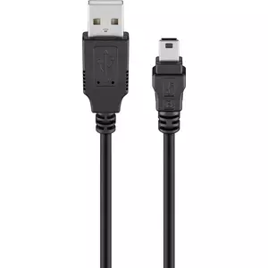 Goobay 50769 USB кабель 5 m USB 2.0 USB A Mini-USB B Черный