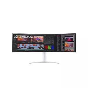 LG 49BQ95C-W monitori 124,5 cm (49") 5120 x 1440 pikseļi UltraWide Dual Quad HD Balts