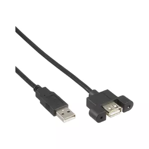 InLine 33440E USB kabelis 0,6 m Melns