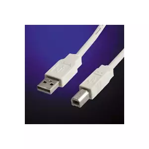 ROLINE USB 2.0 Cable USB кабель 3 m USB A USB B Белый