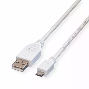 Value 11.99.8751 USB кабель 0,15 m USB 2.0 USB A Micro-USB B Белый