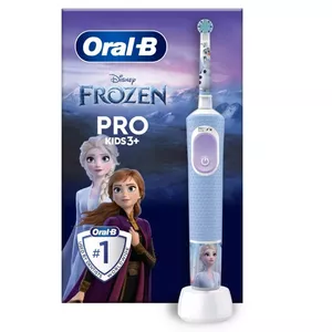 Oral-B Elektriskā zobu birste Vitality PRO Kids Frozen uzlādējama bērniem Komplektā iekļauto zobu birstes galviņu skaits 1 Zila Zobu tīrīšanas skaits
