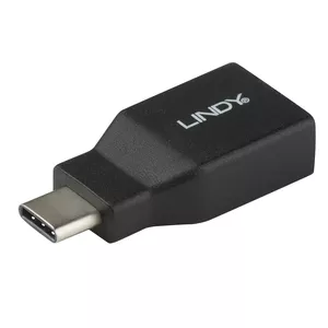 Lindy 41899 kabeļu spraudņu pāreja USB 3.1-C USB 3.1-A Melns
