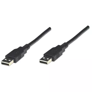 Manhattan 306089 USB кабель 1,8 m USB 2.0 USB A Черный