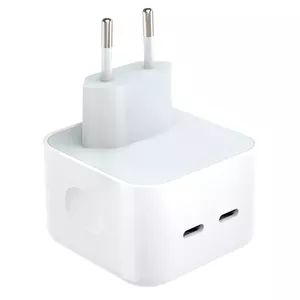 CP CH1 35W Divu portu USB-C Ātrs Lādētājs priekš visām Apple ierīcēm (Analogs A2676 MNWP3ZM/A) Balta (OEM)