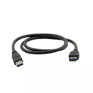 Kramer Electronics USB-A (M) to USB-A (F) 3.0, 0.9m USB кабель 0,9 m USB 3.2 Gen 1 (3.1 Gen 1) USB A Черный