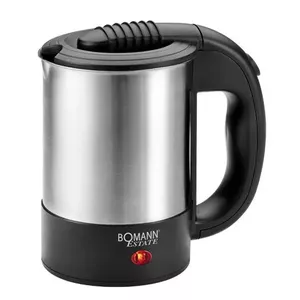 Bomann WKR 1162 CB электрический чайник 0,5 L 1000 W Черный, Нержавеющая сталь