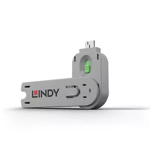 Lindy 40621 заглушка для порта Ключ блокиратора порта USB тип-A Зеленый АБС-пластик 1 шт