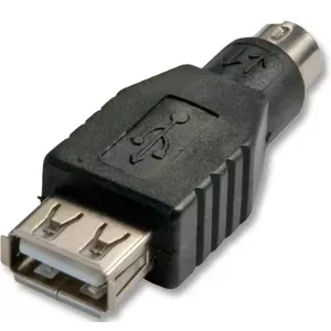 Lindy 70000 kabeļu spraudņu pāreja USB PS/2 Melns
