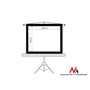 Проекционный экран с подставкой-штативом 200x150 MC-595 na stojaku 100"4: 3