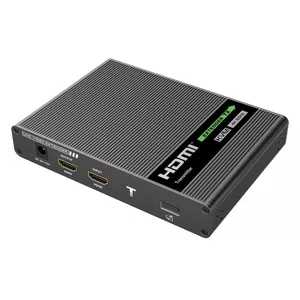 KVM-удлинитель Techly IDATA HDMI-KVM67 Передатчик и приемник