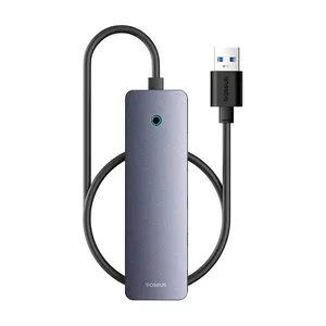 Концентратор 4 в 1 Baseus UltraJoy Lite 50 см USB-A - 4x USB 3.0 + USB-C 5V (серый)