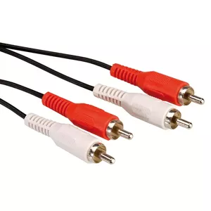 Value Cinch Cable, duplex M - M 10 m аудио кабель RCA Черный