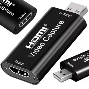 Fusion video signāla pārveidotājs no USB uz HDMI melns