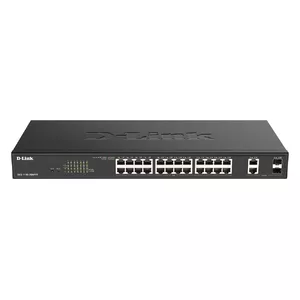 D-Link DGS-1100-26MPV2/E сетевой коммутатор Управляемый L2 Gigabit Ethernet (10/100/1000) Питание по Ethernet (PoE) Черный