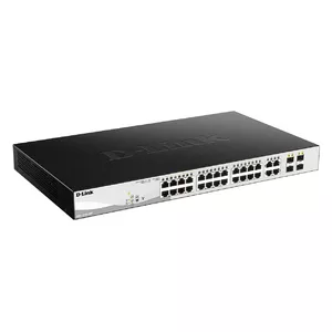 D-Link DGS-1210-24P Управляемый L2 Gigabit Ethernet (10/100/1000) Питание по Ethernet (PoE) Черный