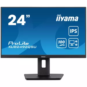 iiyama ProLite XUB2492QSU-B1 monitori 60,5 cm (23.8") 2560 x 1440 pikseļi Wide Quad HD LED Melns