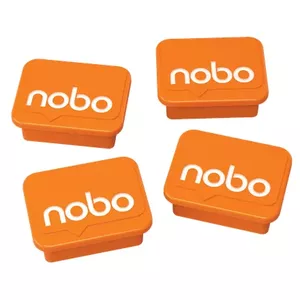 Nobo Haftmagnet Orange, 4 Stück Tāfeles magnēts