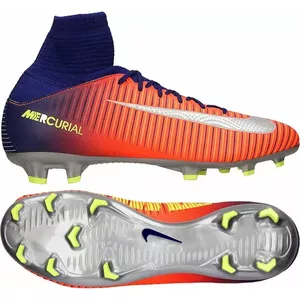 Футбольные бутсы Nike Jr Mercurial Superfly V FG, оранжевый и темно-синий, размер 36 (831943 409)
