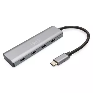Digitus DA-70246 хаб-разветвитель USB 3.2 Gen 1 (3.1 Gen 1) Type-C 5000 Мбит/с Серый