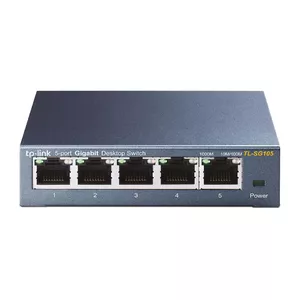 TP-Link TL-SG105 Nepārvaldīts Gigabit Ethernet (10/100/1000) Melns
