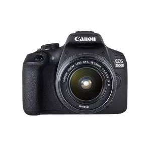Canon EOS 2000D + EF-S 18-55mm f/3.5-5.6 IS II Однообъективный зеркальный фотоаппарат с объективом 24,1 MP CMOS 6000 x 4000 пикселей Черный