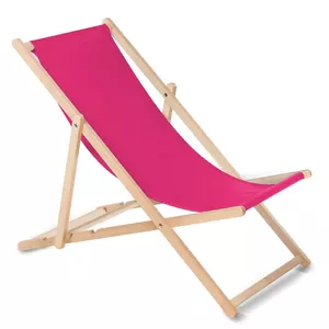 Koka krēsls no kvalitatīva dižskābarža koka ar trim regulējamām atzveltnes pozīcijām Rozā zaļšZils GB183